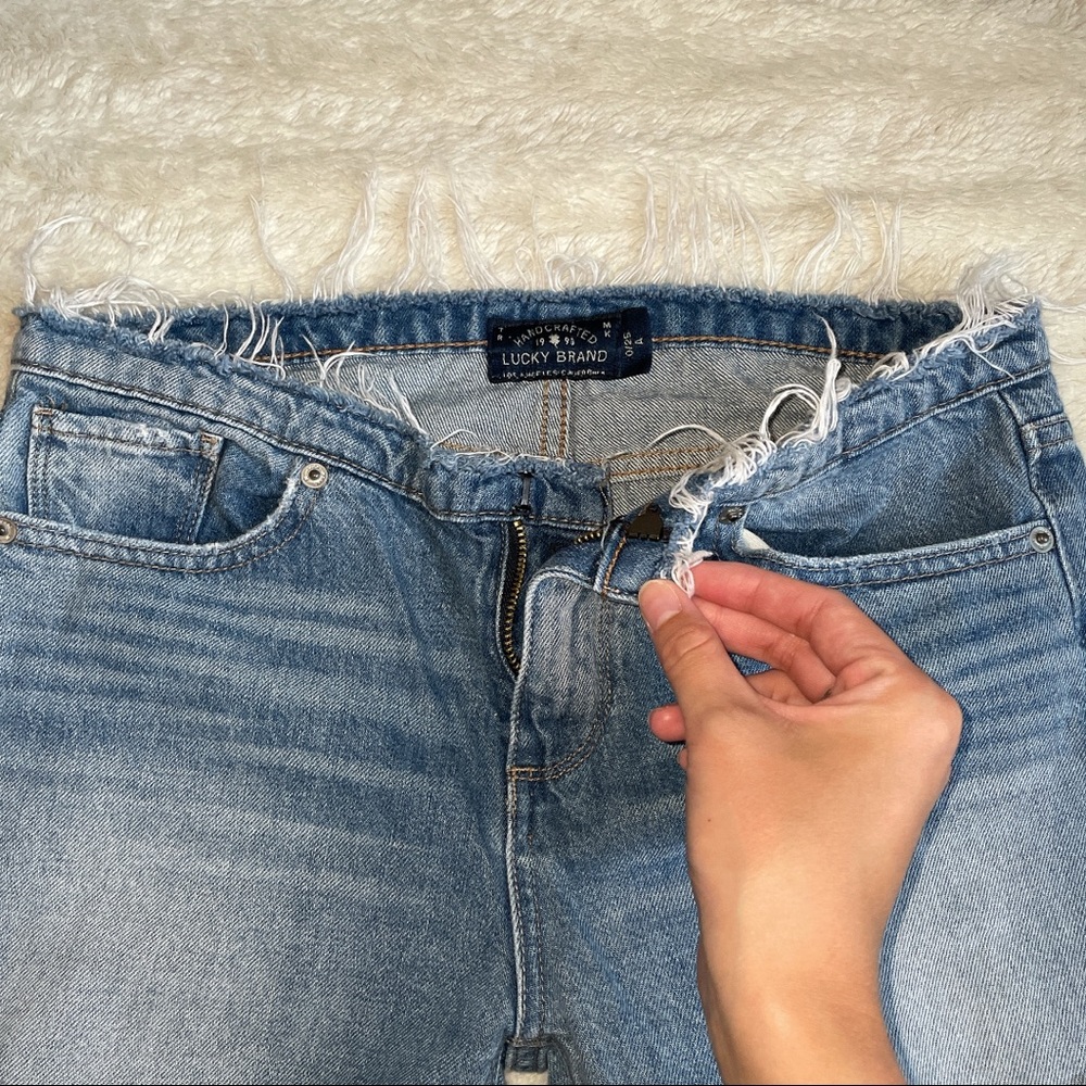 Lucky Brand - No Waist Frayed Hem Jeans